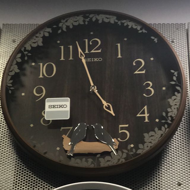 Sale Offer Seiko Brown Wall Clock Bird Series $110 Brand New In Box!  Collectors Item! Limited Stock First Come First Served! Free Delivery!,  Furniture & Home Living, Home Decor, Other Home Decor