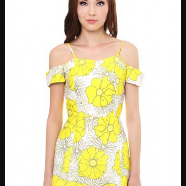 Yellow Fitted Dress