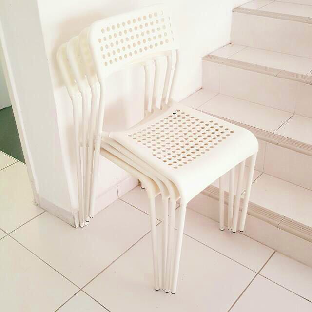 Ikea adde chair 2025 white