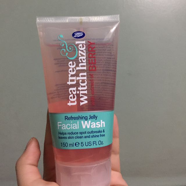 boots tea tree witch hazel face wash
