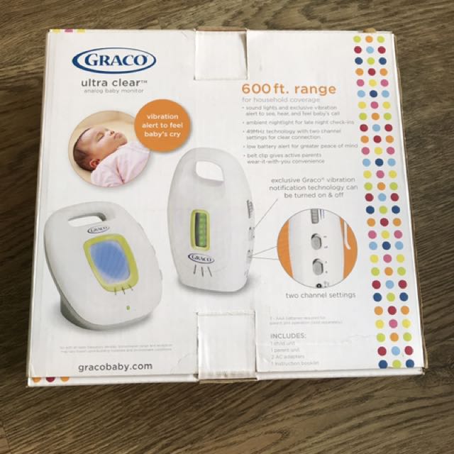 graco ultra clear analog baby monitor