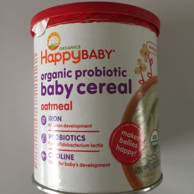 happy baby organic probiotic baby cereal