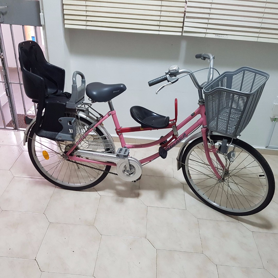 women's bicycle with child seat