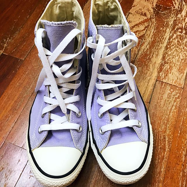 lavender converse high tops