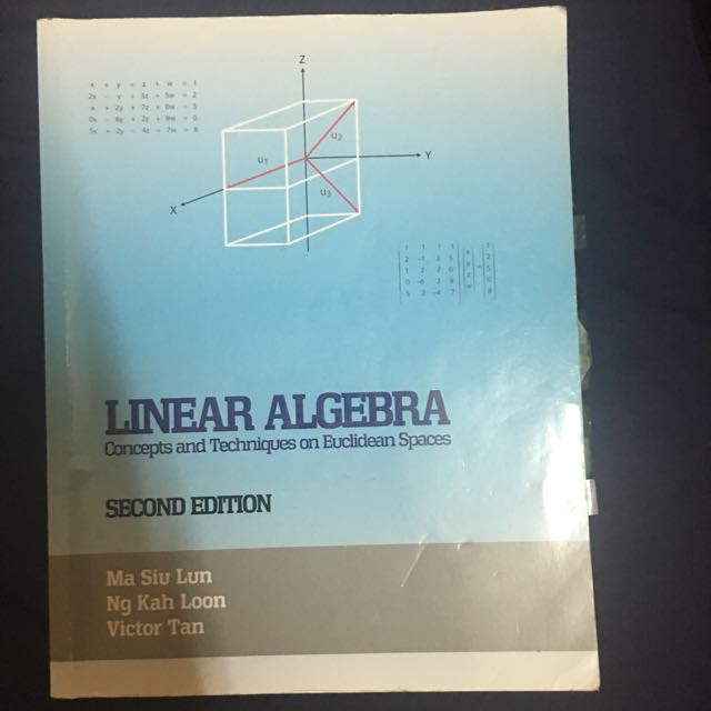 Linear Algebra (MA1101R) Textbook, Hobbies & Toys, Books & Magazines ...