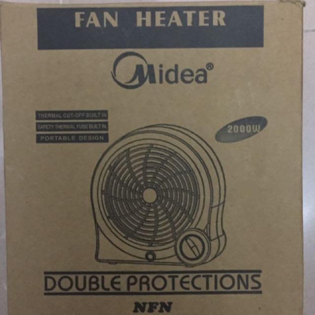 Midea Fan Heater, 家庭電器, 冷氣機及暖風機 Carousell