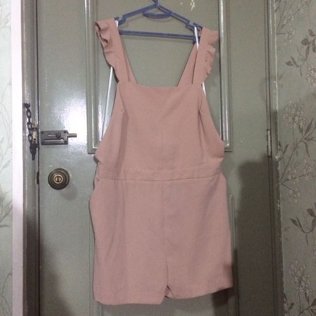 pink blush overalls