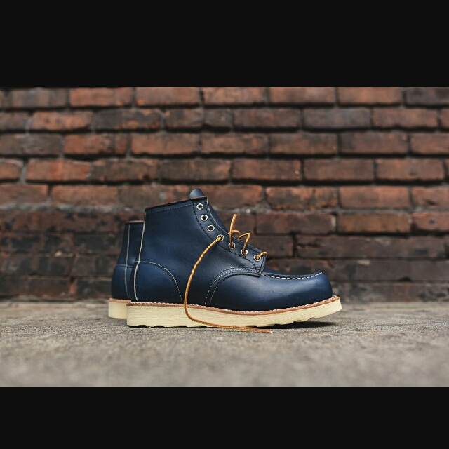 blue red wing boots