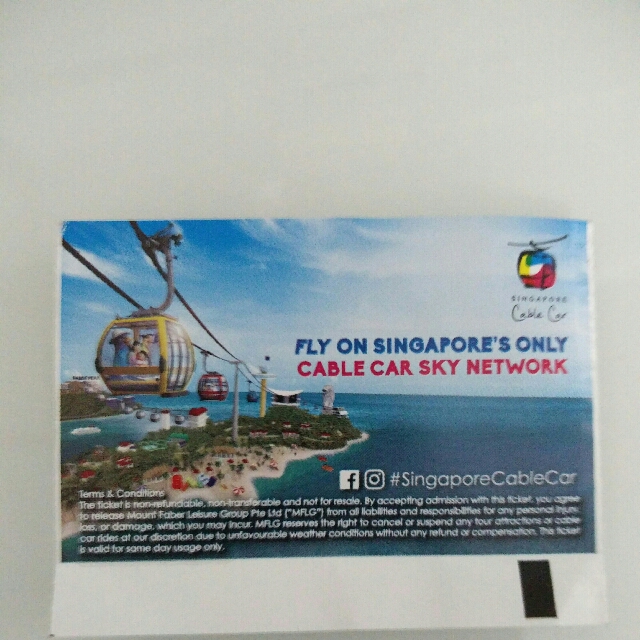 Singapore Cable Car Tickets, Tickets & Vouchers, Local Attractions