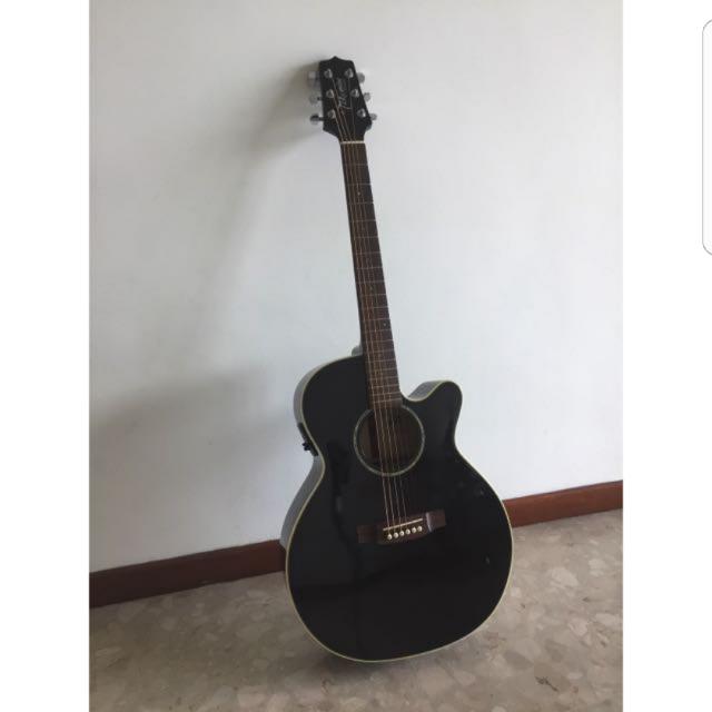 Takamine D Series Acoustic Guitar With Electric Pickup, Hobbies & Toys