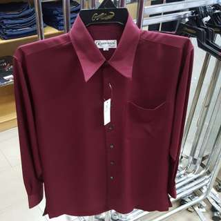 Don Aller Classic Maroon Long Sleeve Shirt BNWT