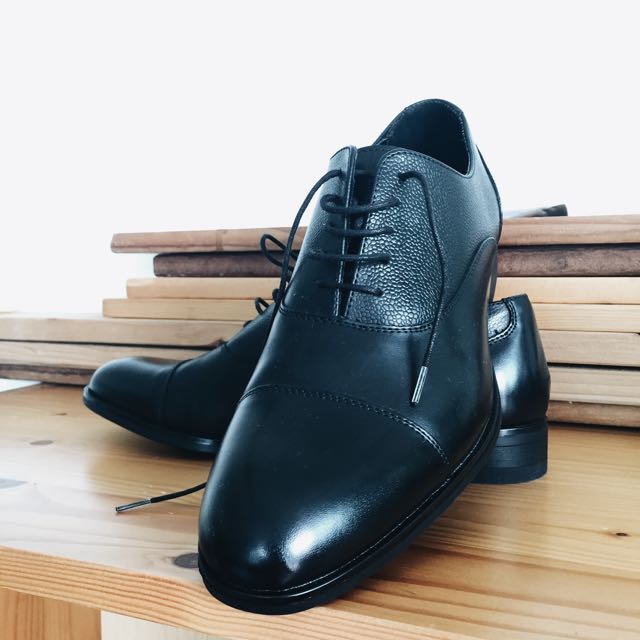 zara leather shoe