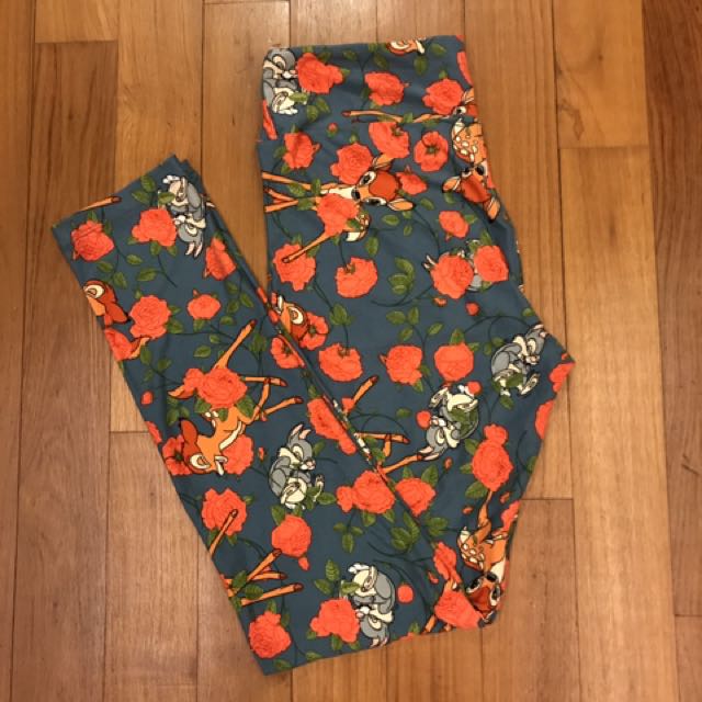 BN Lularoe LLR Disney Bambi OS Leggings 