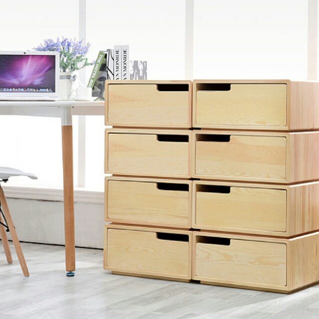Combination Stackable Drawers Cabinate Furniture Shelves