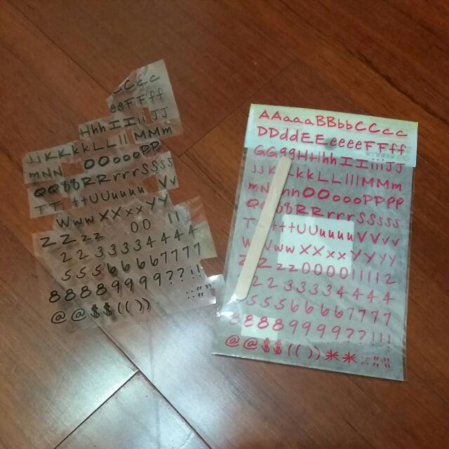 Diy英文字 數字轉印貼紙 居家生活 文具在旋轉拍賣