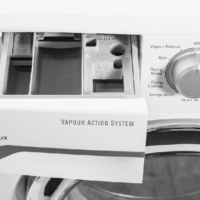 ELECTROLUX EWW12753 7.5KG / 4.5KG WASHER DRYER WITH VAPOUR ACTION