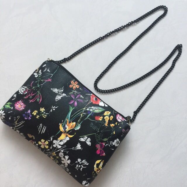 Floral sling bag clearance