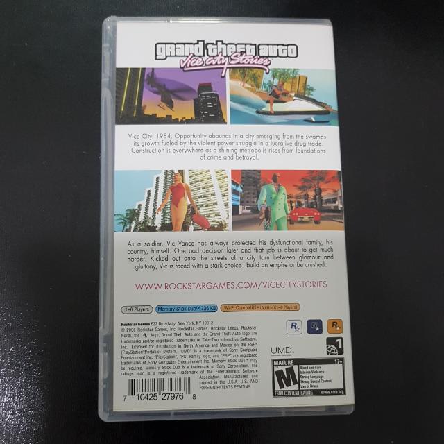Gta Vice City Stories - Psp (Seminovo) - Arena Games - Loja Geek