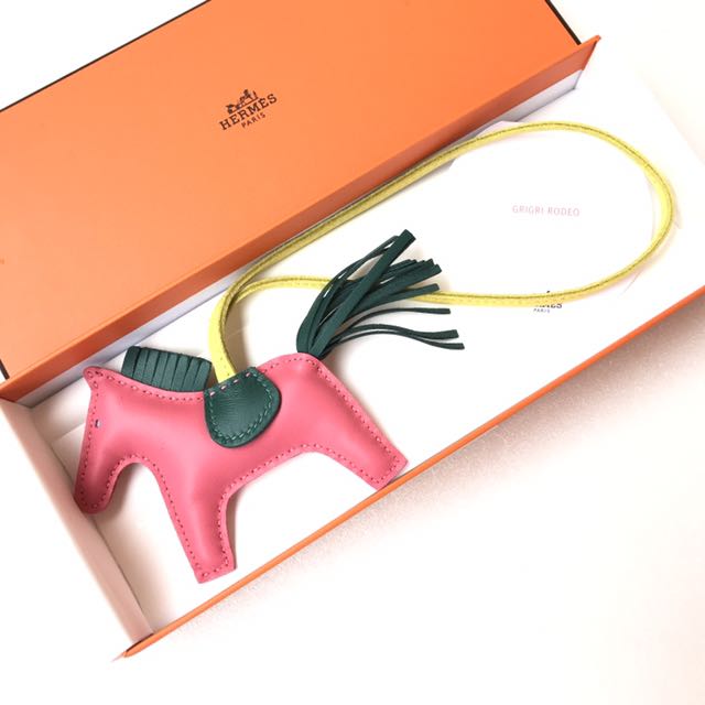Hermes Rodeo In Pm Size In Rose Azalee Lime Malachite Blue Celeste Luxury Accessories On Carousell