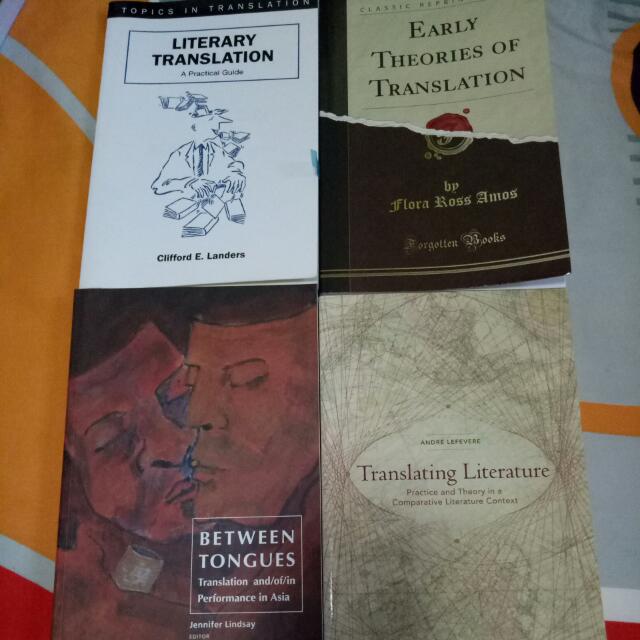 Literary Translation Theories Books Books Stationery - 