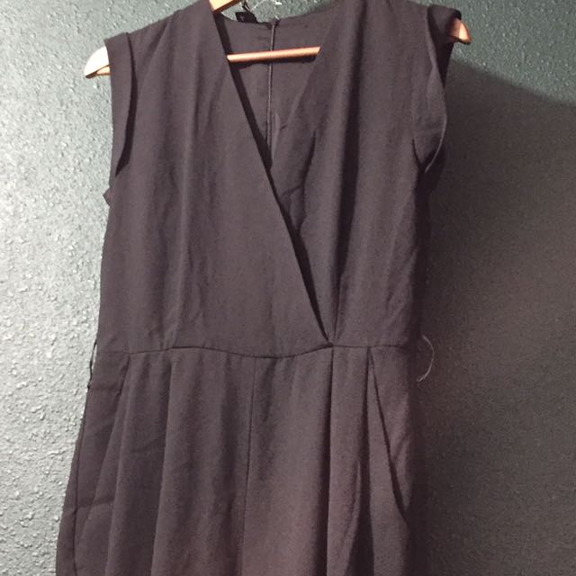 Black Mango Crossover Jumpsuit Uk 8 10 Women S Fashion Clothes