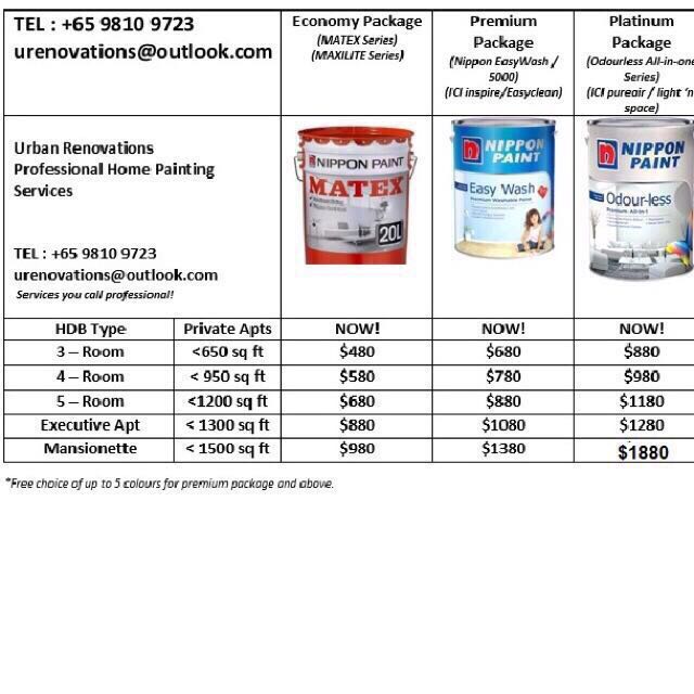 Professional Painting Services Prices Include Paint Low Price