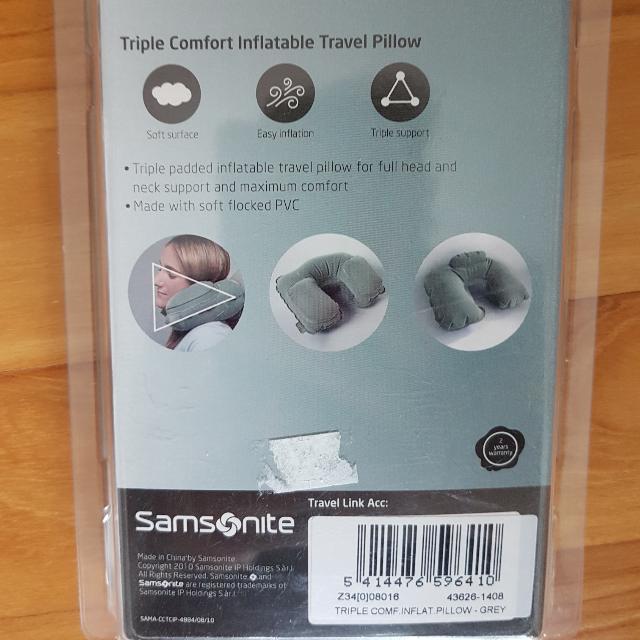 Samsonite Triple Comfort Travel Pillow, Luxury, Accessories on Carousell