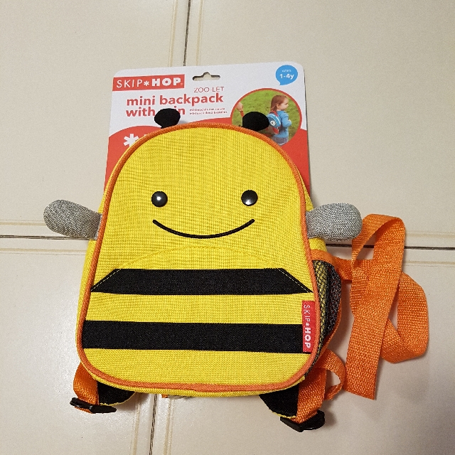 Skip Hop Mini backpack with rein Yellow Bumble Bee Babies Kids Infant Playtime on Carousell