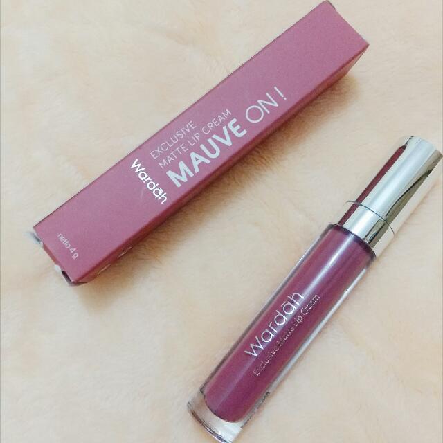 Wardah Exclusive Matte Lip Cream No 9 Mauve On Kesehatan