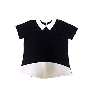 Black And White Croptop
