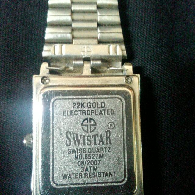 Swistar 22k gold electroplated swiss quartz price on sale