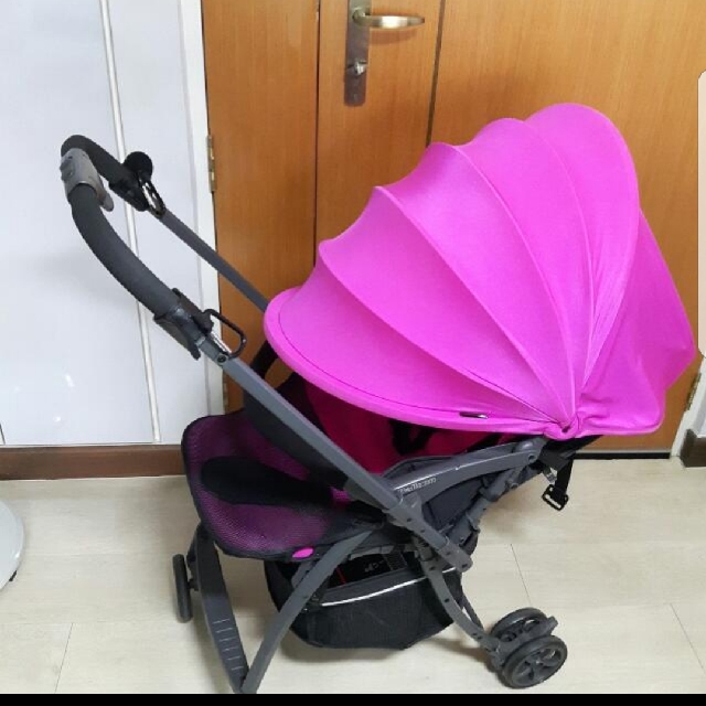 Joovy balloon stroller pink top