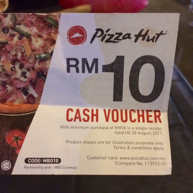 Pizza Hut Rm10 Voucher Tickets Vouchers Gift Cards Vouchers On Carousell