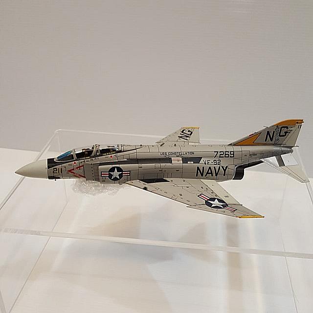 1:72 Scale Die cast Model Air Commander F-4J Phantom ll VF-92 Silver Kings,  Silver Kite 211 NG211, USS Constellation, 10 May 1972