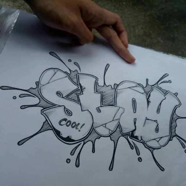 Terbaik Dari Gambar Hiasan  Grafiti  Bunga Hias