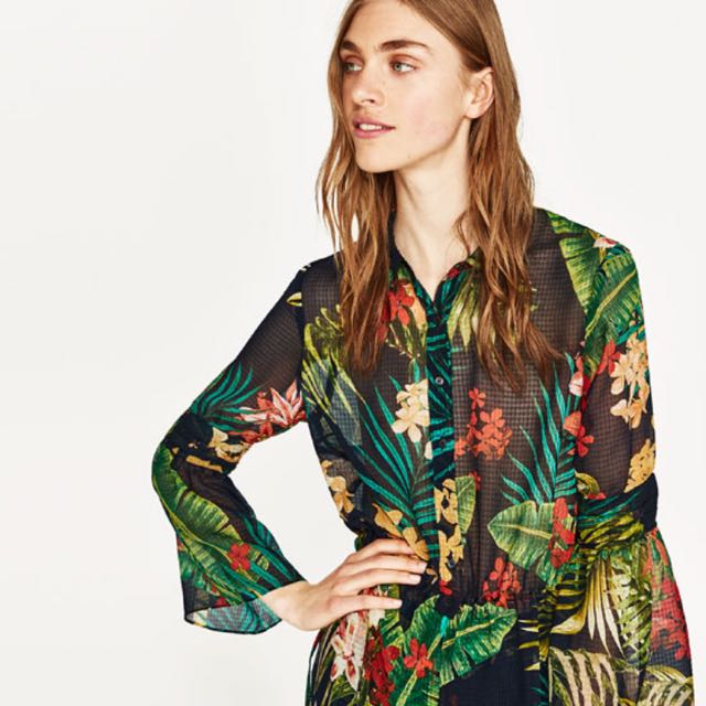 Zara tropical dress Clearance