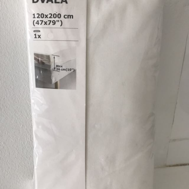 Brand New Ikea Dvala Bedsheet 120x200cm Furniture Beds Mattresses On Carousell
