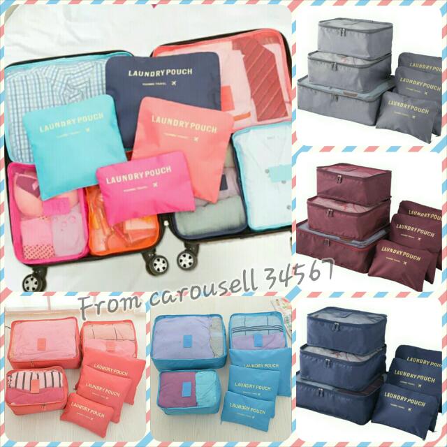travel organizer pouch set