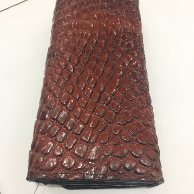 Dompet Kulit Buaya Asli Fesyen Wanita Tas Dompet Di Carousell