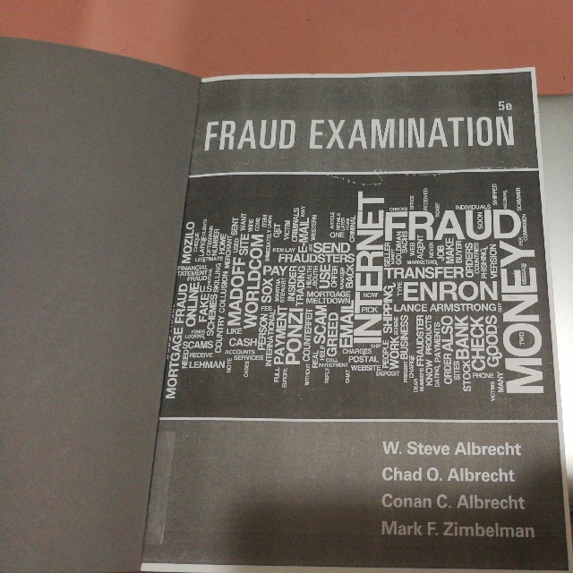 Fraud Examination 5e Books Stationery Textbooks On Carousell