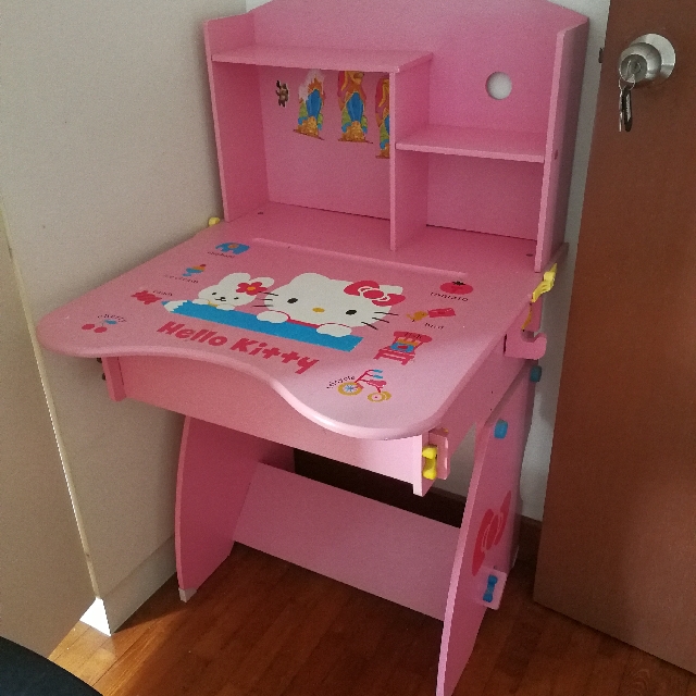 Hello Kitty Study Table Furniture Tables Chairs On Carousell