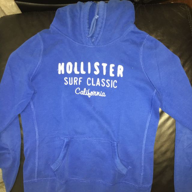 hollister blue hoodie
