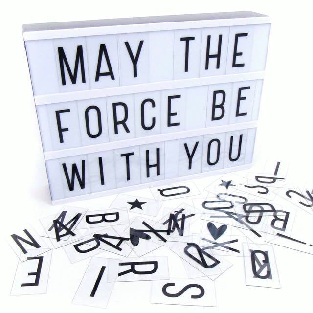 Light Box Letters Tiles (80 Letters/Symbols), Furniture, Home Decor on Carousell