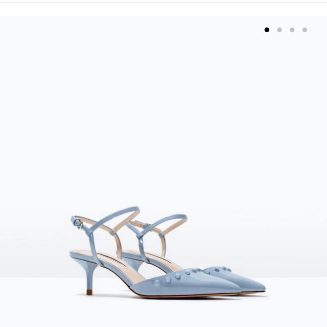 baby blue slingback heels