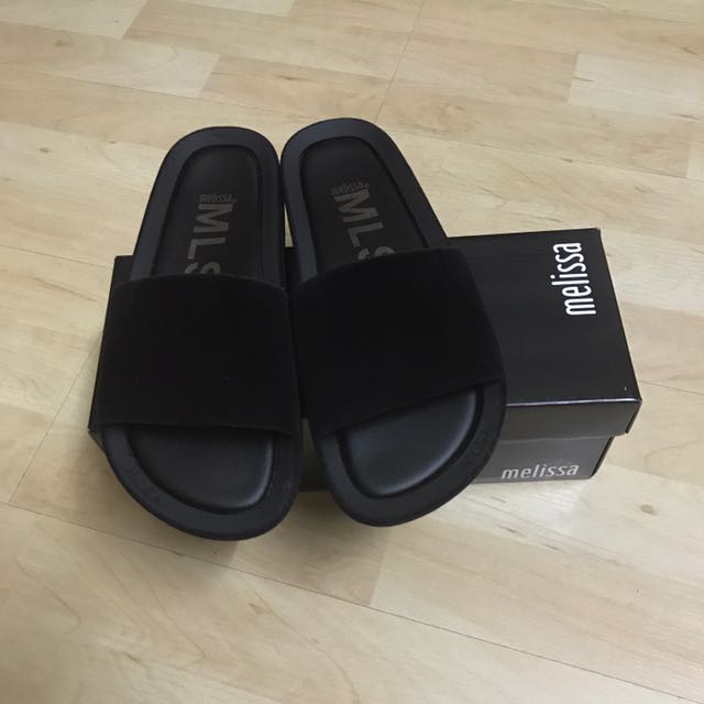 Melissa beach on sale slide black