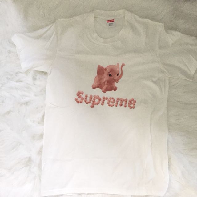 Supreme Elephant Tee White, Luxury on Carousell