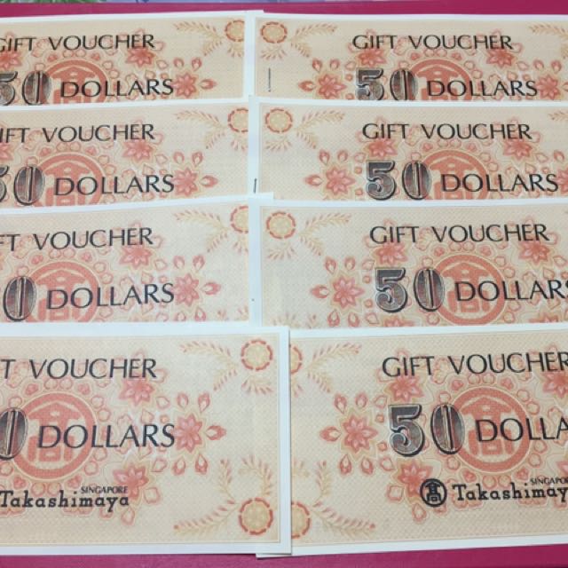 Takashimaya Vouchers, Tickets & Vouchers, Vouchers on Carousell