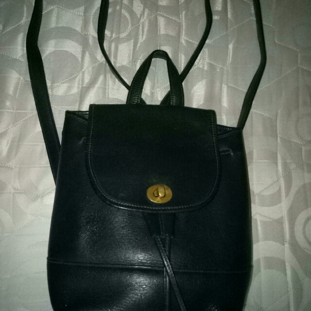vintage coach drawstring backpack