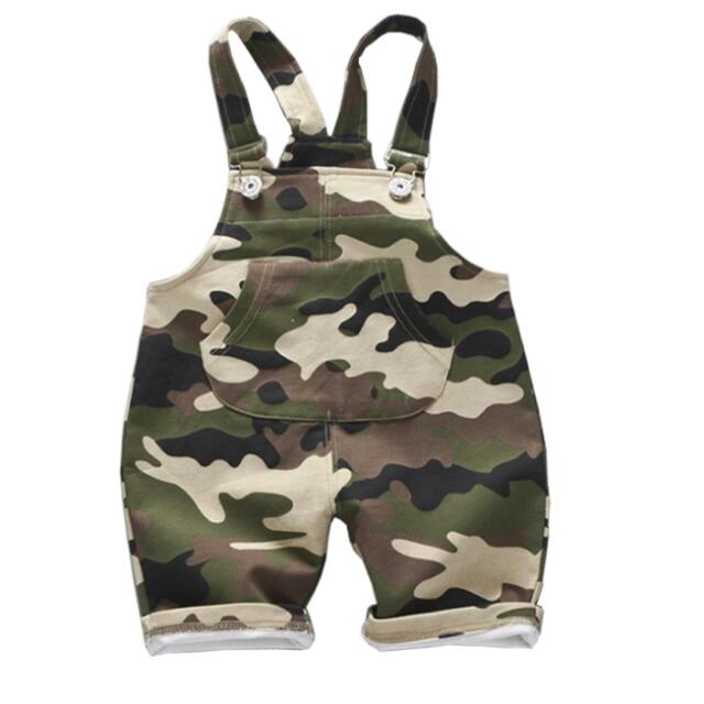 baby boy denim overall shorts