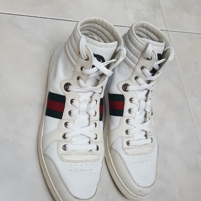 White gucci sales shoes high tops